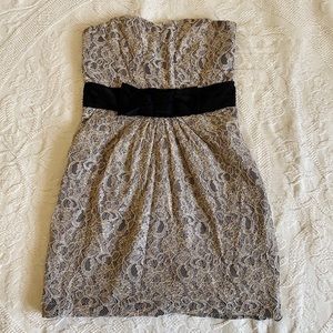 Vintage Y2K H&M Grey Lace Dress